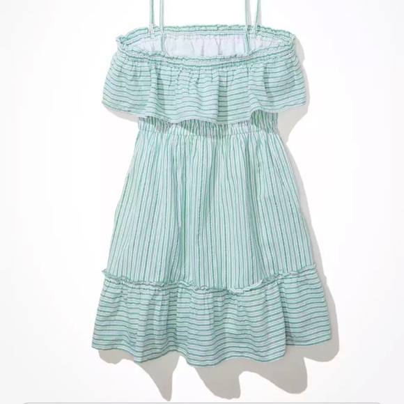 American Eagle Strapless striped dress small - Picture 2 of 4